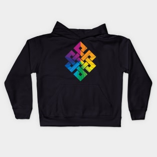 Endless Rainbow Knot Kids Hoodie